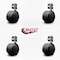 Service Caster 2-3/8'' Nylon Twin Wheel Caster with Corner Mounting Bracket , 4PK SCC-GR02S60-NYS-716-4-CB90-4 - alternate 2